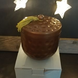 PARTYLITE ANTIQUE BRONZE REFILLABLE CANDLE HOLDER